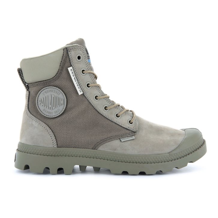 Palladium Pampa SC WPN U-S Women\'s Boots Olive | UK H048-UJC